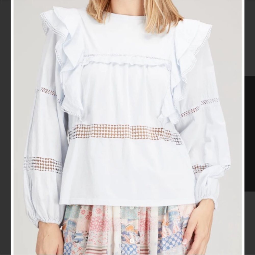 Dorothee Schumacher Light Blue Blouse Sz 2